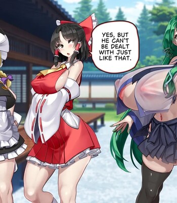 Touhou Youyoumu ~Ihen Kaiketsu wa… Haramu koto!?~ | Sanae Solves the Incident… by Getting Pregnant!? (Touhou Project) comic porn sex 13