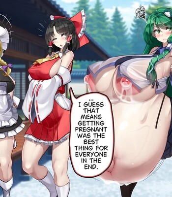 Touhou Youyoumu ~Ihen Kaiketsu wa… Haramu koto!?~ | Sanae Solves the Incident… by Getting Pregnant!? (Touhou Project) comic porn sex 126
