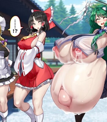 Touhou Youyoumu ~Ihen Kaiketsu wa… Haramu koto!?~ | Sanae Solves the Incident… by Getting Pregnant!? (Touhou Project) comic porn sex 128