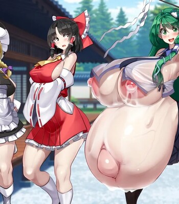 Touhou Youyoumu ~Ihen Kaiketsu wa… Haramu koto!?~ | Sanae Solves the Incident… by Getting Pregnant!? (Touhou Project) comic porn sex 243
