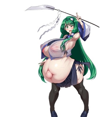 Touhou Youyoumu ~Ihen Kaiketsu wa… Haramu koto!?~ | Sanae Solves the Incident… by Getting Pregnant!? (Touhou Project) comic porn sex 317